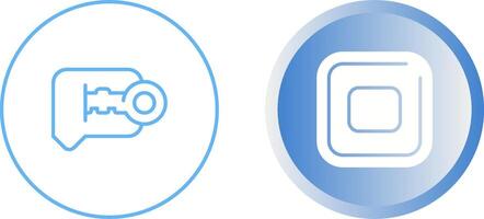 Unique Two Icons Set vector