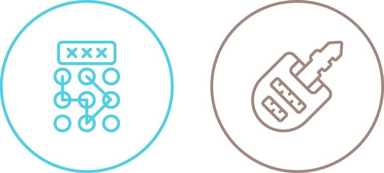 icono de vector de bloqueo de patrón