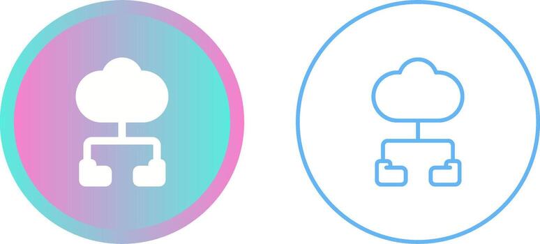 Cloud Computing Vector Icon