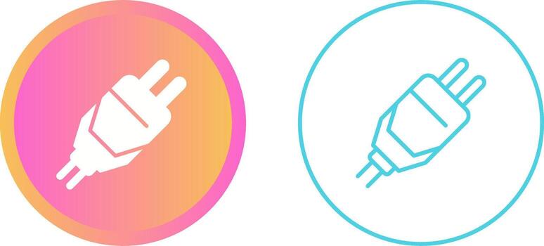 icono de vector de enchufe