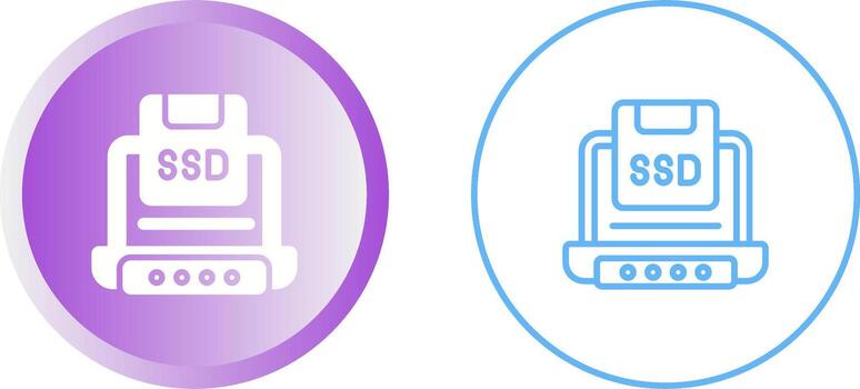 Solid State Drive Vector Icon
