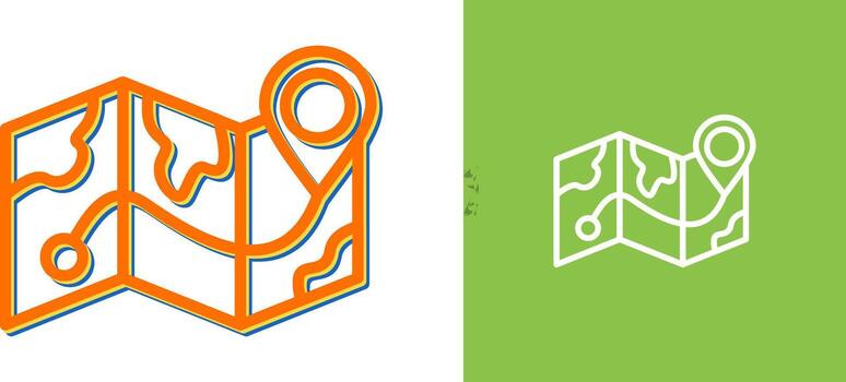 icono de vector de mapa