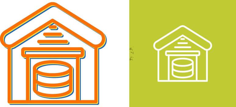 icono de vector de almacenamiento de datos