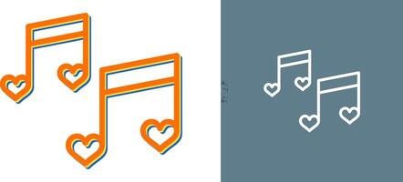 Romantic music Vector Icon