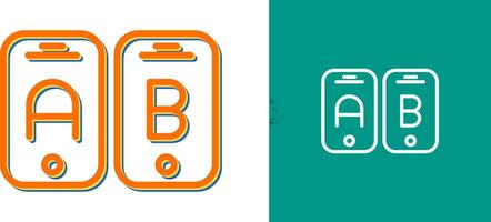 A B Testing Vector Icon