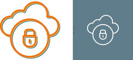 Cloud Security Vector Icon