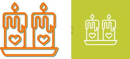 Love candles Vector Icon