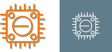 icono de vector de cpu