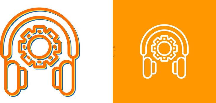 icono de vector de auriculares