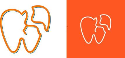 Broken Tooth Vector Icon