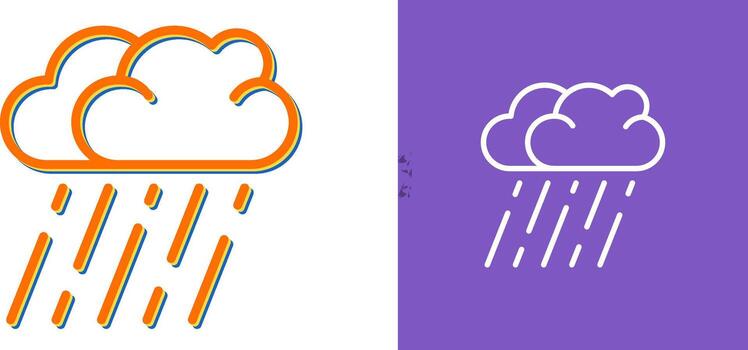 icono de vector de nubes