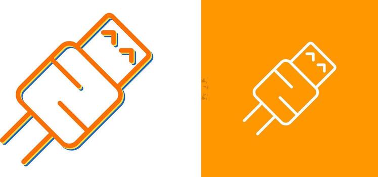 icono de vector de usb