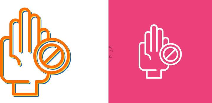 icono de vector de mano