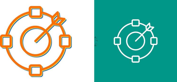 objetivo vector icono