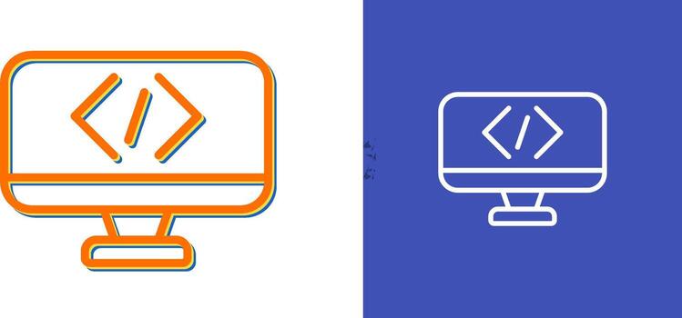 icono de vector de codificación