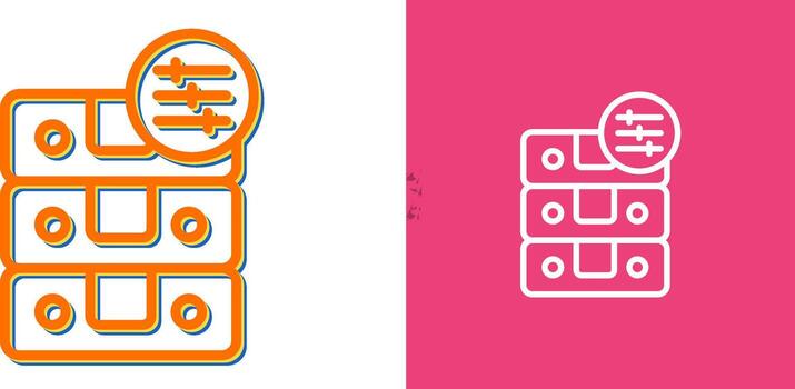 icono de vector de base de datos