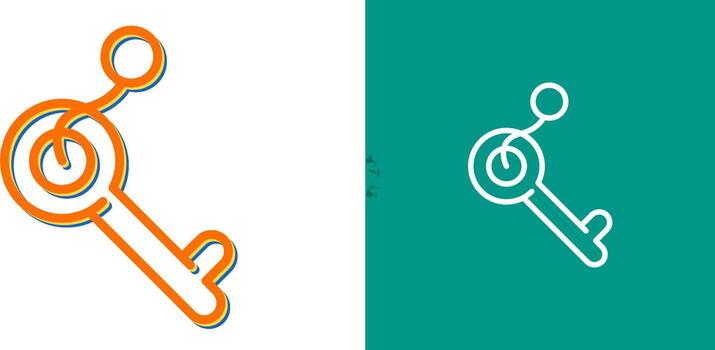 icono de vector clave