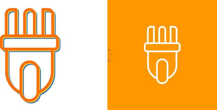 icono de vector de enchufe