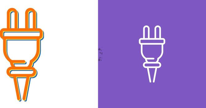 icono de vector de enchufe