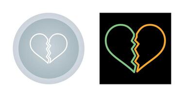 Broken Heart Vector Icon