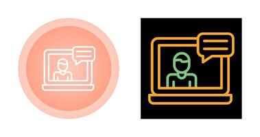 Web Conference Vector Icon