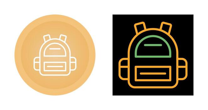 icono de vector de mochila