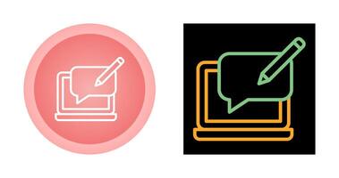 Blog Comment Vector Icon