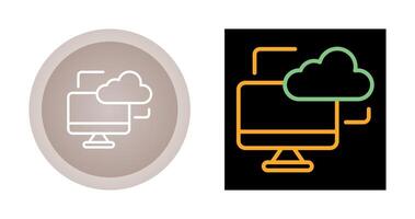 Cloud Monitoring Vector Icon