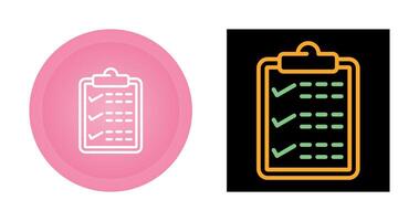 Clipboard with checkmark Vector Icon