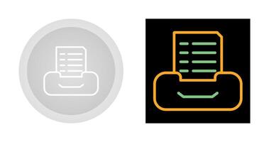 Filing cabinet with files Vector Icon