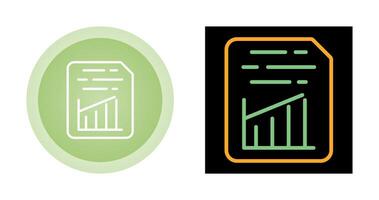 Document Insert Graph Vector Icon