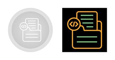 Document Insert Code Vector Icon