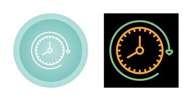 Clock with arrow Vector Icon