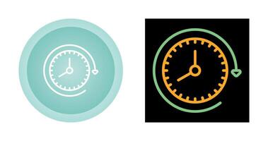 Clock with arrow Vector Icon