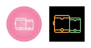 Tablet with smartphone Vector Icon
