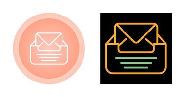 Inbox with envelope Vector Icon