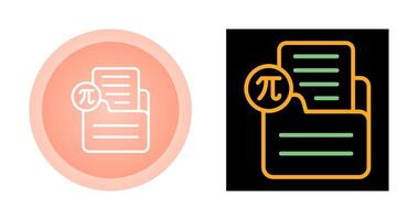 Document Insert Formula Vector Icon