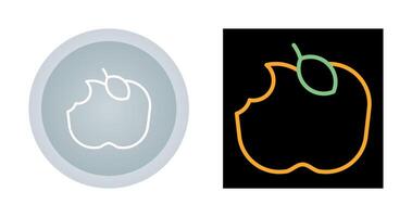 Apple Eaten Vector Icon