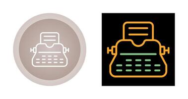 Typewriter Vector Icon