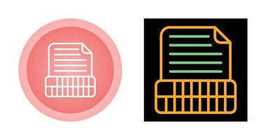 Document Insert Table Vector Icon