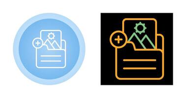Document Insert Image Vector Icon