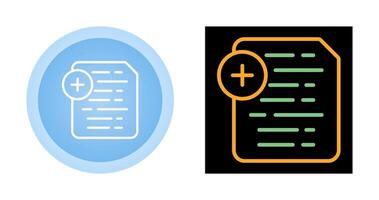 Document Insert Icon Vector Icon