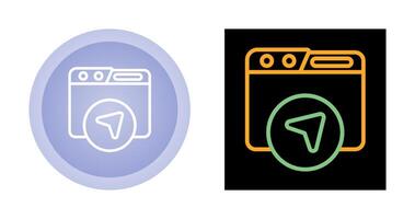 Website Navigation Vector Icon