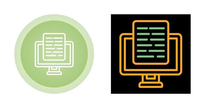 Document Presentation Vector Icon