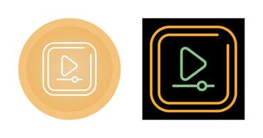 Video Play Square Vector Icon