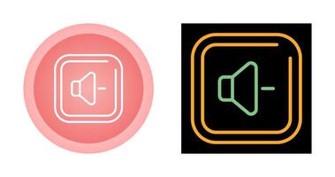 Volume Down Square Vector Icon
