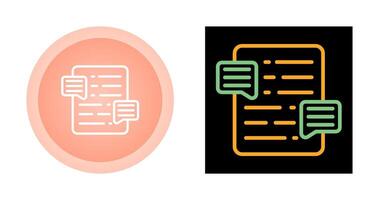 Document Commenting Vector Icon