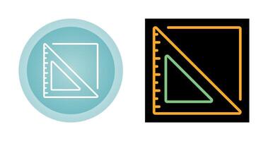 Triangular Ruler Vector Icon