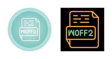 woff2 vector icono