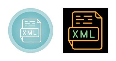 icono de vector xml